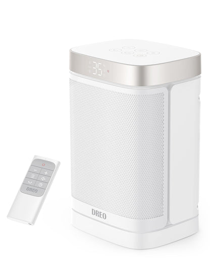 Dreo Electric Space Heater, 70° Oscillating Portable Heaters for Home, 1500W PTC Ceramic Heater with Thermostat, Remote Control, 3-Mode 3-Speed, 1-12H Timer, Overheat & Tip-Over Protection, ECO-Mode