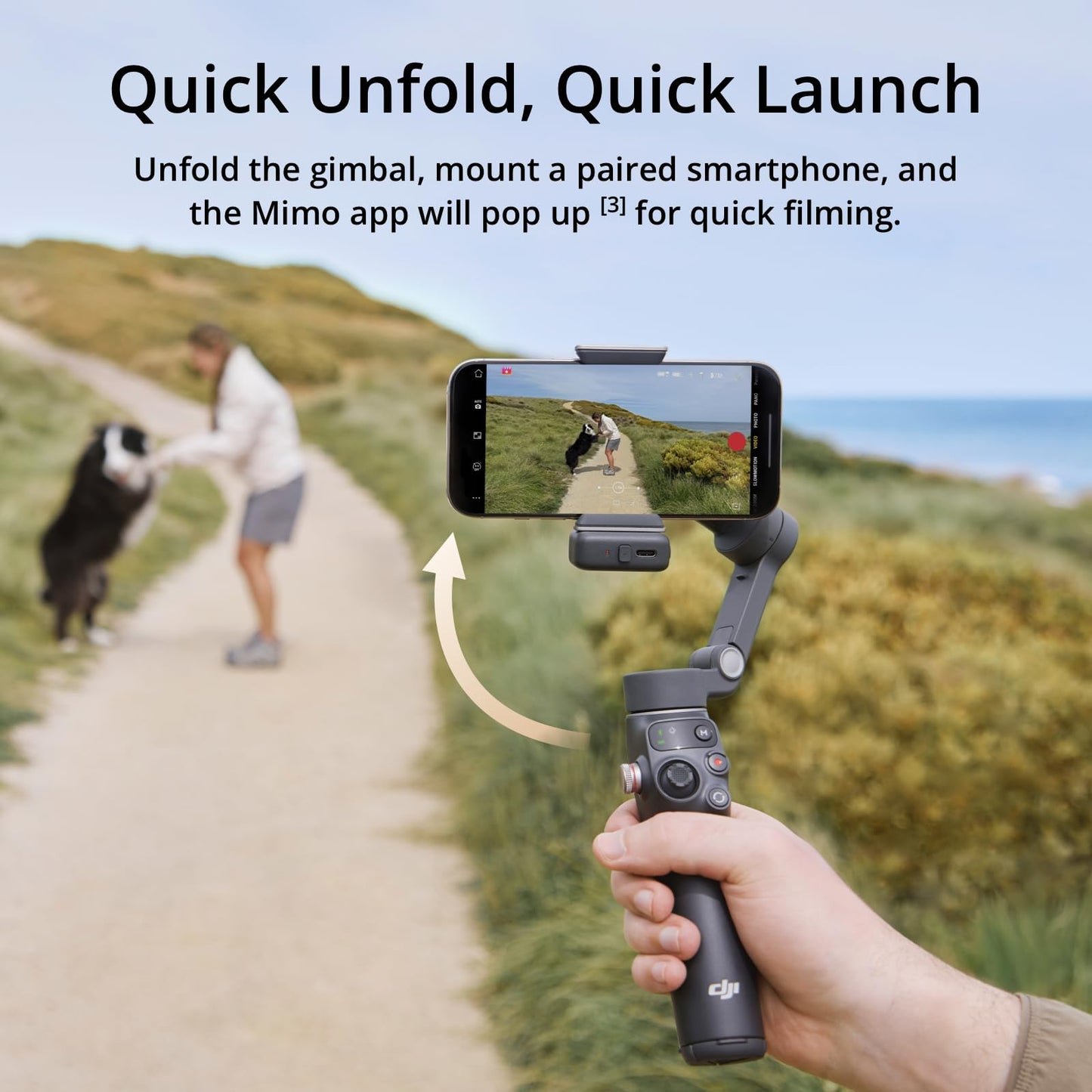 DJI Osmo Mobile 7P Gimbal Stabilizer for iPhone, Android, Native Tracking, Lighting, 3-Axis Phone Gimbal, Quick Launch, One-Tap Edit, Built-in Extension Rod & Tripod, 10hrs Use, Phone Charging