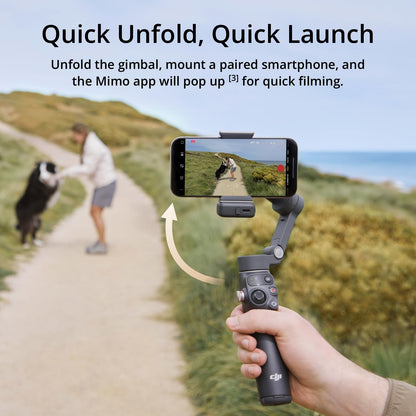 DJI Osmo Mobile 7P Gimbal Stabilizer for iPhone, Android, Native Tracking, Lighting, 3-Axis Phone Gimbal, Quick Launch, One-Tap Edit, Built-in Extension Rod & Tripod, 10hrs Use, Phone Charging