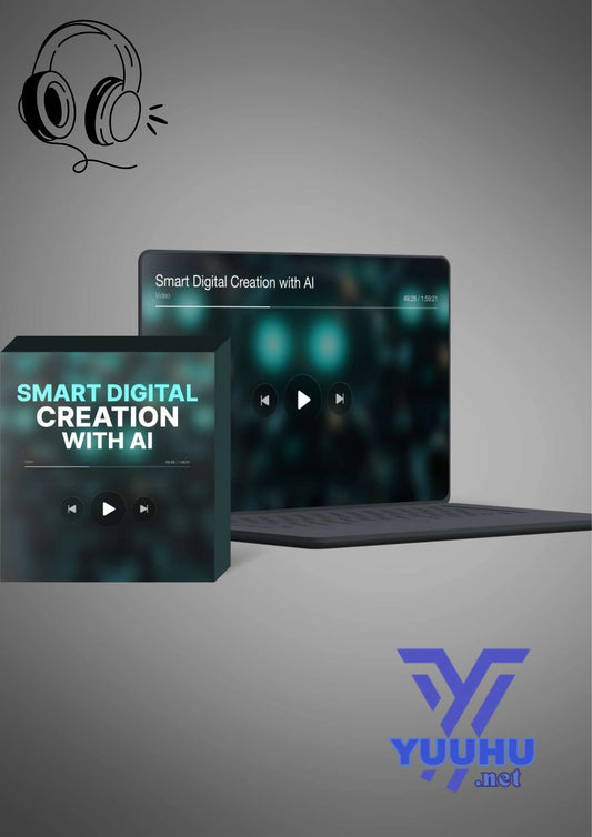 Video course cover for Smart Digital Creation with AI, showing a clean interface and modern AI-driven visuals.